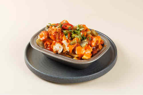 Loaded Fries With Chicken On Cardiff